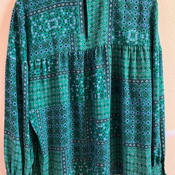Loft blue and green Blouse - Picture 5 of 6